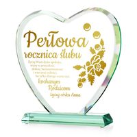 STATUETKA z grawerem na PREZENT na 30 ROCZNICĘ ŚLUBU PERŁOWĄ ROCZNICĘ