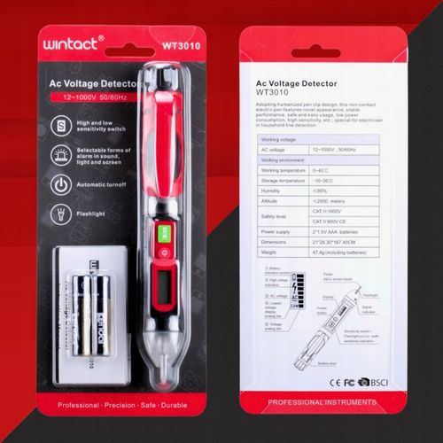 PRÓBNIK NAPIĘCIA TESTER GNIAZDEK ELEKTRYCZNYCH AC BEZDOTYKOWAY na Arena.pl