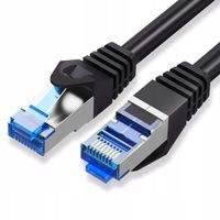 patchcord montis s/ftp 6a rj45 / rj45 2 m czarny
