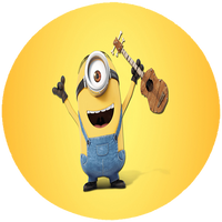 Opłatek na tort Minionki