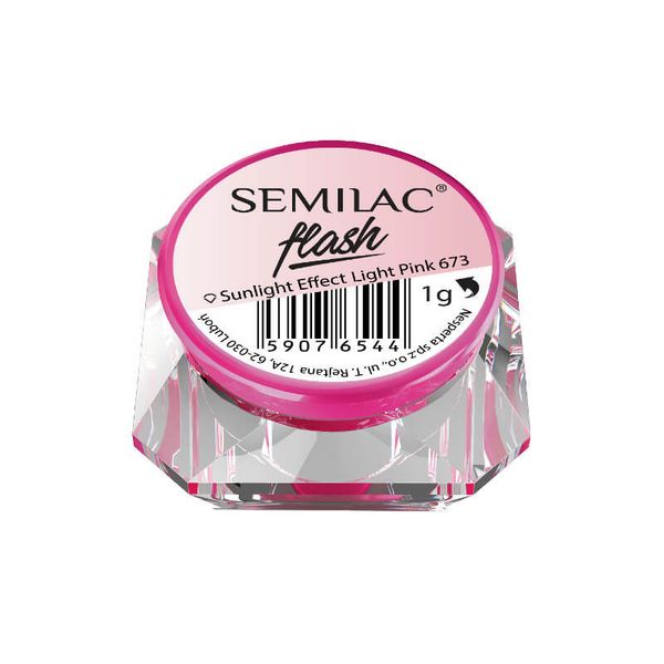 Semilac Flash Sunlight Effect Light Pink 673 zdjęcie 1