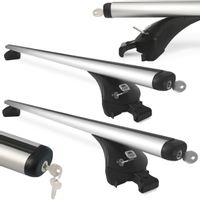 Uniwersalny bagażnik bazowy na relingi zintegrowane AMOS BOSS Belki Aluminiowe 107cm