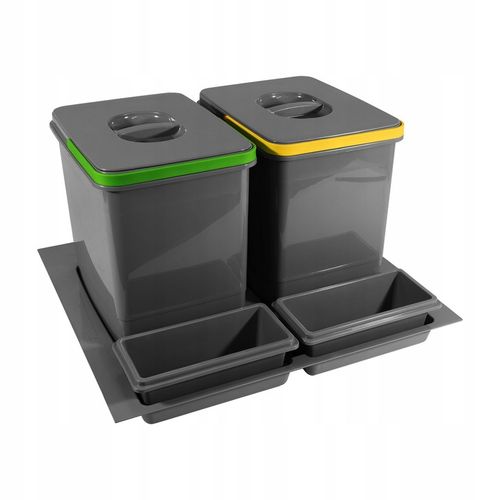 Kosz Segregator na śmieci MULTINO 60 2x15 L - 2 pojemniki na Arena.pl
