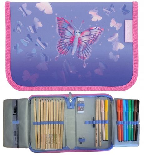 TORNISTER SZKOLNY HERLITZ LOOP PLUS MOTYLE ZESTAW PIERWSZA KLASA na Arena.pl