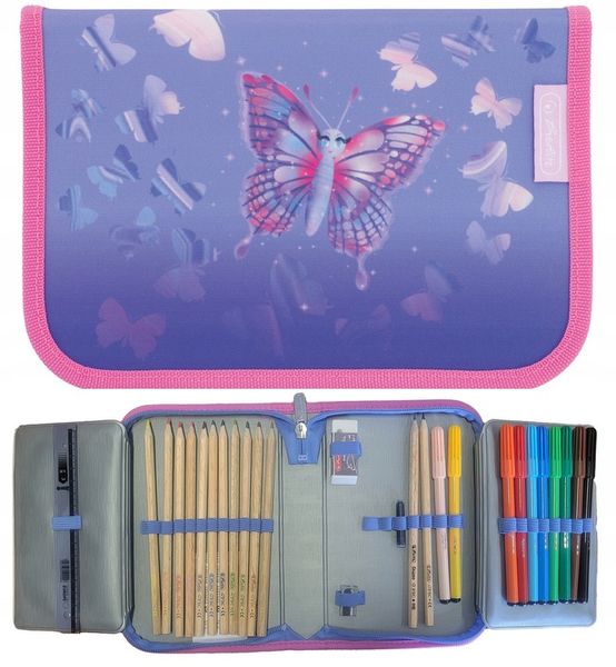 TORNISTER SZKOLNY HERLITZ LOOP PLUS MOTYLE ZESTAW PIERWSZA KLASA zdjęcie 15