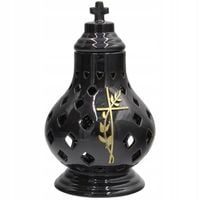 ZNICZ WAZA CERAMICZNA CZARNA