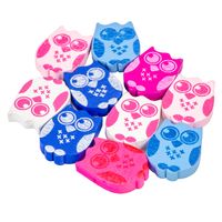 Drewniane koraliki SOWA sowy 19x25mm mix 10szt.