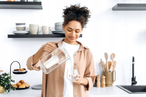 Dzbanek filtrujący szklany Aquaphor Nord 2,5l z wkładem A5 (350l), czarny na Arena.pl