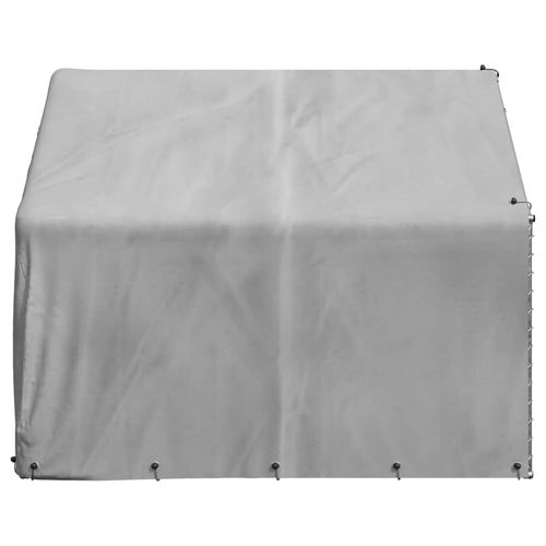 Zewnętrzna buda dla psa z pokrowcem 2x2x1,5 m Stal ocynkowana na Arena.pl