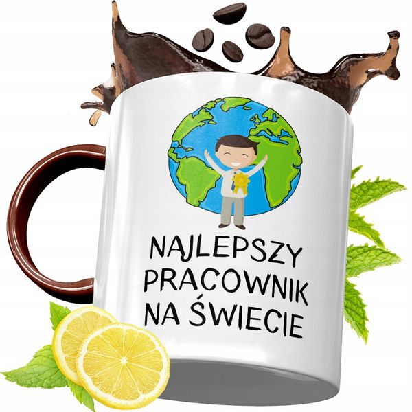 Kubek Bordowy Dla Pracownika Na Urodziny Prezent Z Nadrukiem Ze Zdjęciem zdjęcie 1