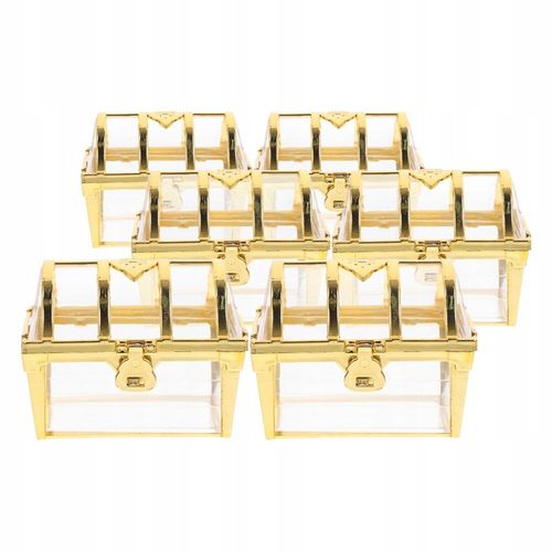 6 SZTUK PLASTIKOWE PUDEŁKO NA SKARBY SKRZYNIA SKARBÓW ETUI SKRZYNIA na Arena.pl