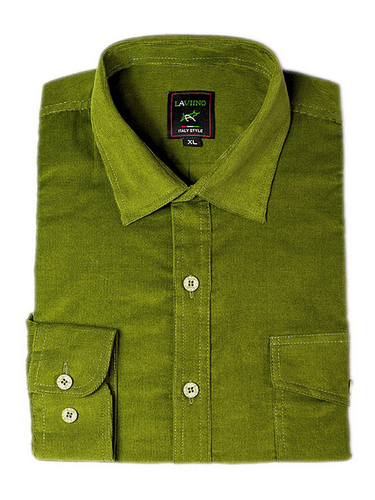 Koszula męska sztruksowa soczysta zieleń gładka L na Arena.pl