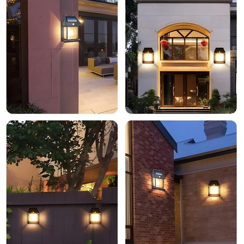 LAMPA ŚCIENNA SOLARNA ŻARÓWKA Kinkiet LED CZUJNIK RUCHU I ZMIERZCHU 600 lm na Arena.pl