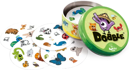 Prosta gra towarzyska na spostrzegawczość - Dobble Zwierzaki - Znajdź parę na Arena.pl