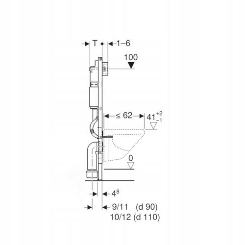 Stelaż podtynkowy do WC Geberit Duofix Basic na Arena.pl