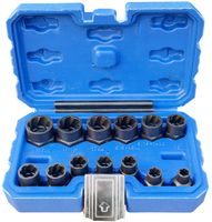 Nasadki do uszkodzonych śrub i nakrętek długie 15 el. zestaw SilverTools