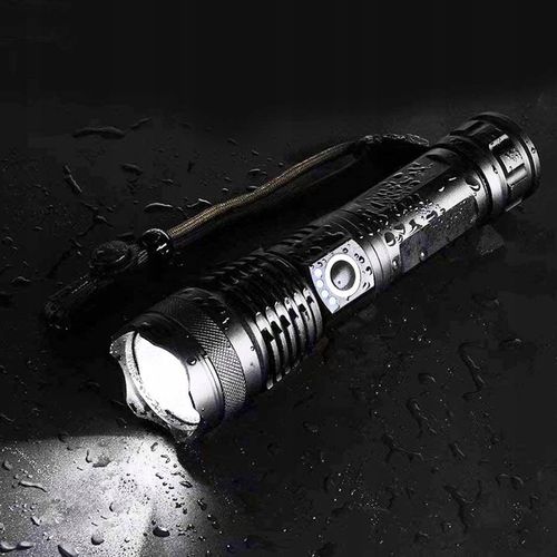 MOCNA LATARKA TAKTYCZNA LED XHP50 ZOOM WOJSKOWA na Arena.pl