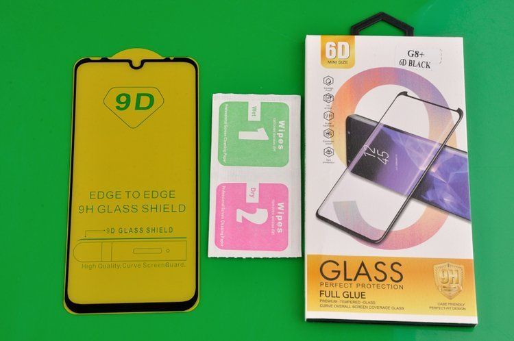 Szkło Hartowane 6D do Motorola Moto G8 Plus / G8+ czarny zdjęcie 2