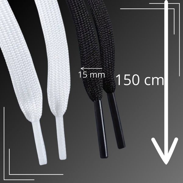 Sznurówki 15mm Bardzo Szerokie Sznurowadła Grube Fat Laces 150 cm zdjęcie 3