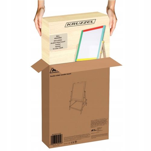 Tablica Magnetyczna Obrotowa Kredowa Dwustronna dla Dzieci Suchościeralna na Arena.pl