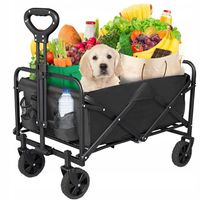 WÓZEK TRANSPORTOWY SKŁADANY PRZYCZEPKA NA ZAKUPY TURYSTYCZNY PLAŻOWY 100 KG