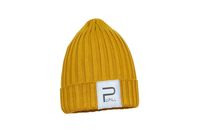 Pupill Clover czapka dla chłopca prążkowana musztardowa 46-48