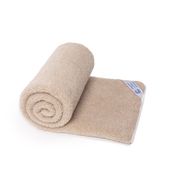 koc wełniany merynos tumbler beż 200x220 (+-5cm)