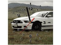 30X30CM ZEGAR MUSTANG GT V8 BRETT LEVIN OBRAZ DREWNO