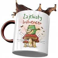 Kubek Bordowy Dla Influencera Żajebisty Prezent Z Nadrukiem Ze Zdjęciem