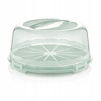 TACA PATERA POJEMNIK DO TORTU CIASTA PUDEŁKO NA WYPIEKI ŻYWNOŚĆ Z POKRYWĄ