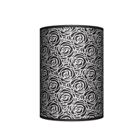 Abażur Tuba - Black roses