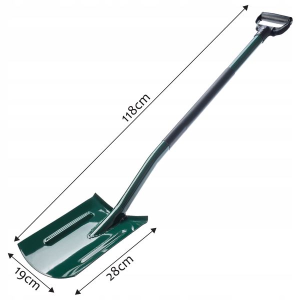 ŁOPATA SZPADEL PROSTY METAL TRZONEK ERGONOMICZNY zdjęcie 7