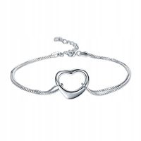 Bransoletka SREBRO próby 925 Serce