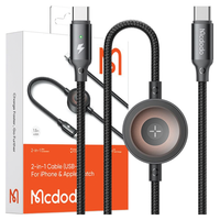 mcdodo ładowarka indukcyjna do apple watch 2w1 kabel do iphone