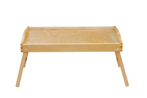Taca, stolik śniadaniowy - jasnobrązowy na Arena.pl