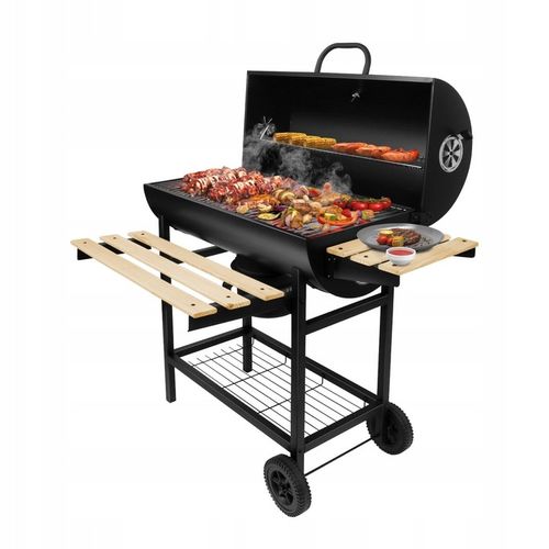 GRILL Z POKRYWĄ OGRODOWY WĘGLOWY DUŻY MARK ADLER ROAST 8.0 NA KÓŁKACH na Arena.pl