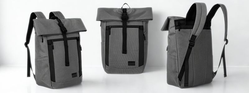 plecak miejski ptn rio-9091 gray zdjęcie 3