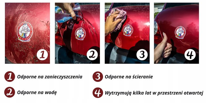 Naklejka KARNA KOTAS 1 sztuka zdjęcie 4