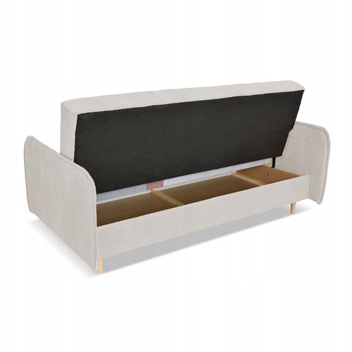 Kanapa sofa Alvo rozkładana wersalka funkcja spania pojemnik Family szara na Arena.pl