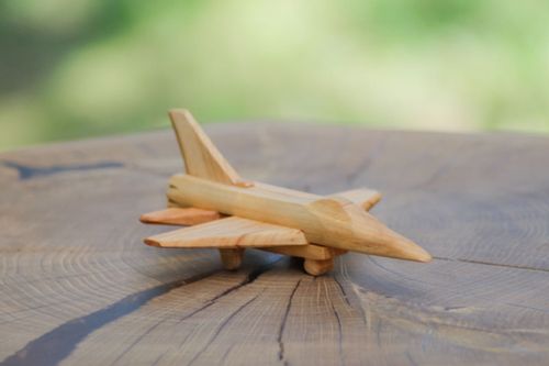 Samolot z drewna F-16, dł. 16 cm na Arena.pl