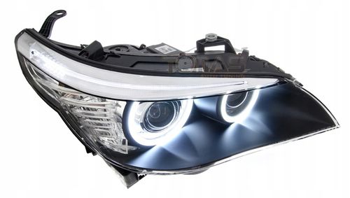 Reflektory lampy przednie BMW E60/E61 BLACK Xenon na Arena.pl