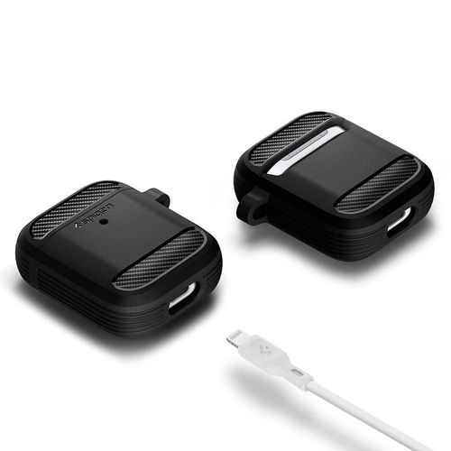 SPIGEN RUGGED ARMOR APPLE AIRPODS MATTE BLACK na Arena.pl
