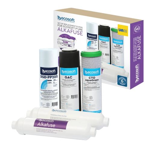 Ecosoft Pure Alkafuse Zestaw 5 wkładów do filtra odwróconej osmozy na Arena.pl