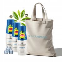 Zestaw Syrop do wody SodaStream Lipton Lemon Ice Tea 3x440ml + Torba GRATIS