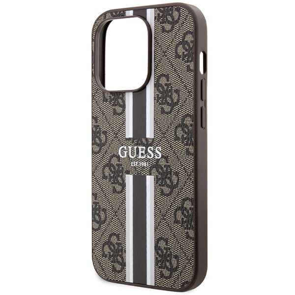 Etui Guess do iPhone 15 Pro, Brązowy, MagSafe zdjęcie 6
