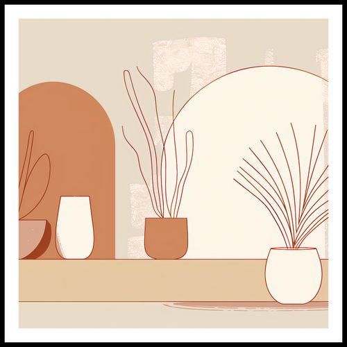 Plakat 100x100cm Widok Roślin na Arena.pl