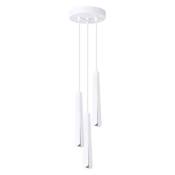 Lampa wisząca PRYSM 3P biała zdjęcie 1