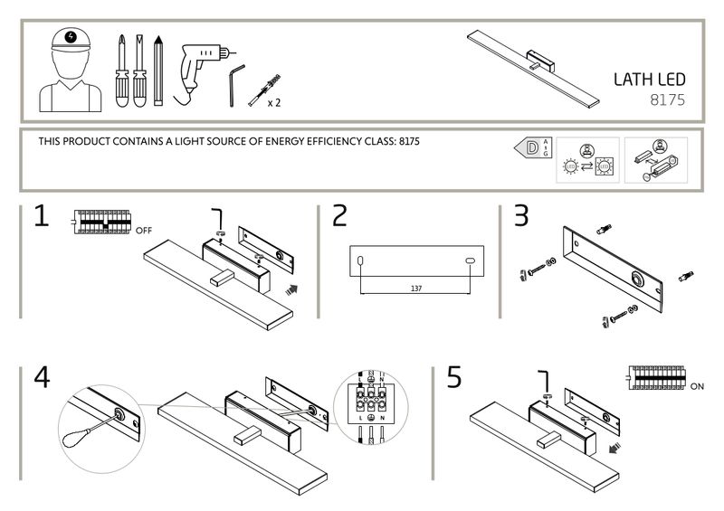 Łazienkowa LAMPA ścienna LATH LED 8175 Nowodvorski metalowa OPRAWA kinkiet LED 16W 4000K listwa na lustro IP44 chrom zdjęcie 5