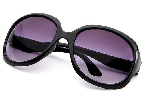 Duże okulary damskie czarne muchy przeciwsłoneczne O55 na Arena.pl