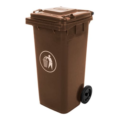 KOSZ NA ŚMIECI 120 L BRĄZOWY – BIOODPADY na Arena.pl